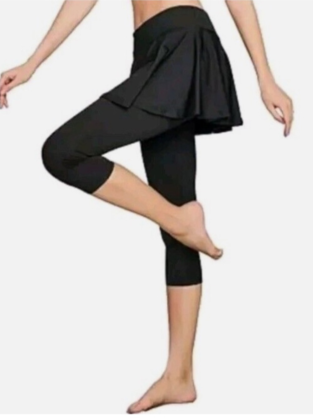 SPANX Booty Boost Around 7/8 Black Leggings Athletic Women’s Size XL